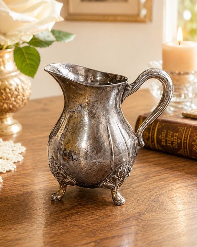 Vintage silver plated cream - vintage,