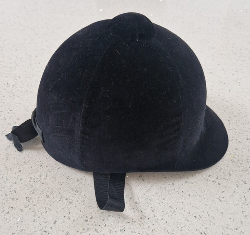 Vintage black velvet - black,