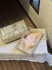 Dolls House Furniture OOAK Handmade 1/12 Scale Pink Satin Corset In Box
