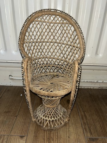 Mini peacock chair wicker - mini,