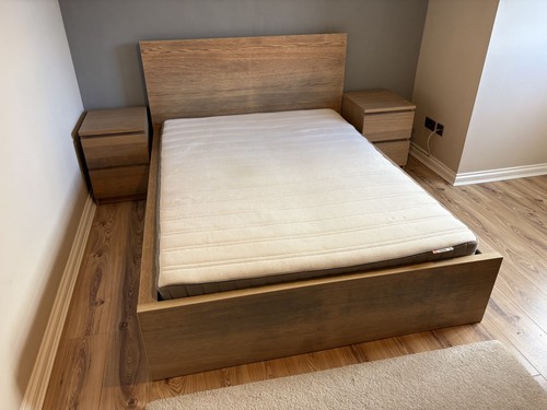 Ikea malm double bed and - malm,