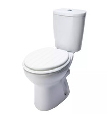 Argos Home Tongue and Groove Style Toilet Seat - White ???