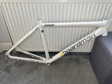 Cboardman New Old Stock White And Yellow Road / Racer Bike Frame 45cm