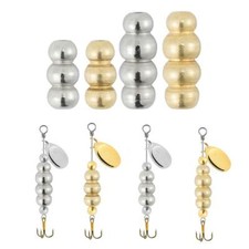 20pcs Fishing Inline Spinner Lure Bodies Weights Sinker Brass 16mm 22mm 