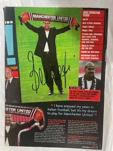Jaun sebastian veron signed - veron,