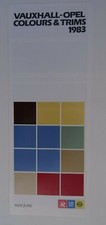 Vauxhall-Opel Colours/Trims-Chevette,Astra,Cavalier,Manta,Carlton,Monza,Senator.