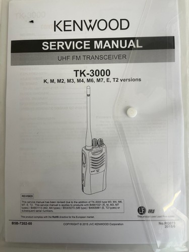 Kenwood 3000 series service - series,