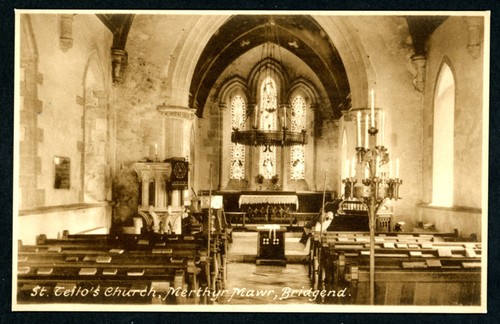 Merthyr mawr church near - merthyr, church.