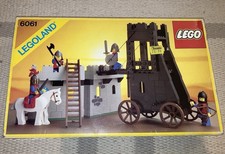 Lego Castle 6061 Siege Tower - Vintage, Box & Instructions, Incomplete