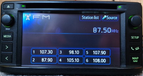 Toyota auris radio 86140 02100 - auris, 86140-02100