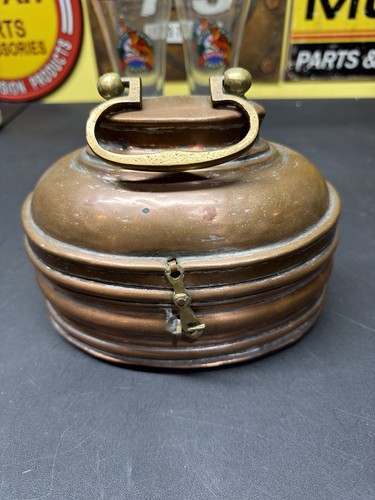 Antique copper foot warmer - antique,