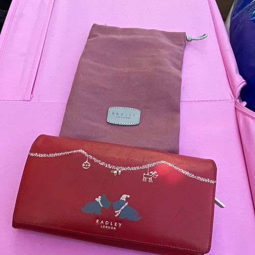 Radley london red leather dog - london,