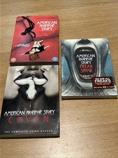 X3 American Horror Story DVD’s 1st, 3rd And 4th Season. Please See Description.