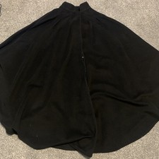 Vintage Harold Huberman / Liazon Black Cashmere & Wool Button Up Collared Cloak