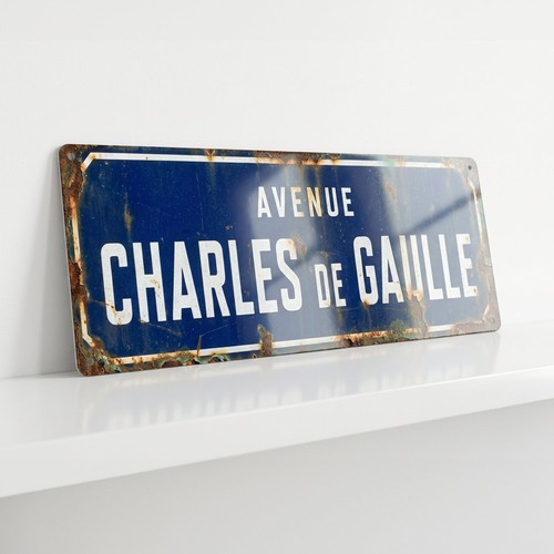 French street sign 28cm - sign, metal