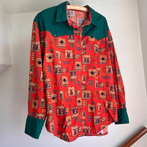 Vintage western snap shirt - western,