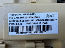 Genuine Hotpoint Control circuit board Washing machines 21501415401  W11513130B