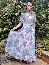 Vintage 80s Summer Dress Maxi