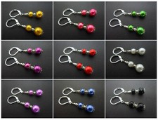 A PAIR OF PRETTY GLASS PEARL