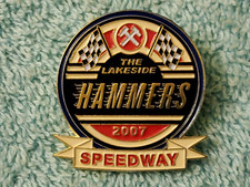LAKESIDE HAMMERS 2007 HAMMERS BADGE FIRST SEASON IN GOLD COLOUR