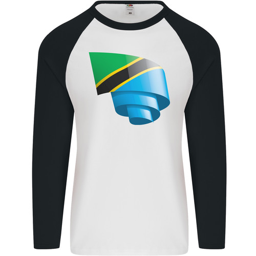 Curled tanzania flag - curled,