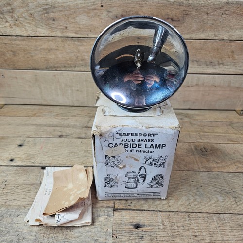 Vintage safesport carbide lamp - vintage,