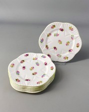 Shelley Vintage Dainty Roses Pansy Forget Me Nots Set Of Six 14cm Side Tea Plate