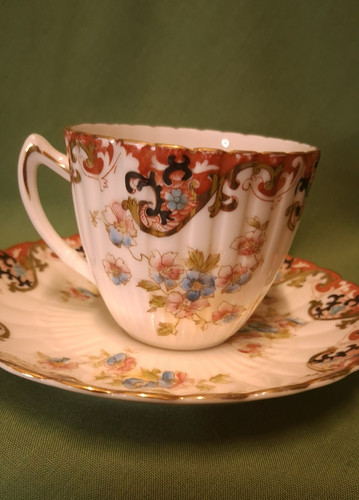 Single vintage floral - single, teacups