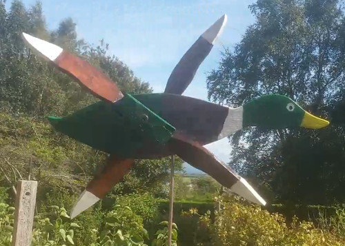 Handmade duck whirligig with - handmade,