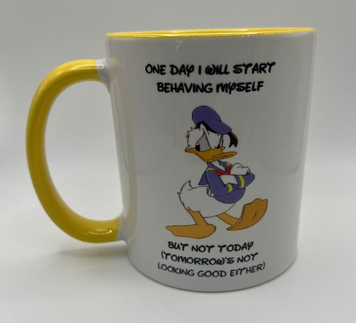 Donald duck inspired mug with - mug,
