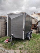 Box Trailer 8ft  L x 5ft W x 7.3ft H, Twin Axle Car Trailer