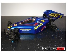 Clear Avante Style Body Shell and Rear Wing for the Tamiya TD4 by Revive RC