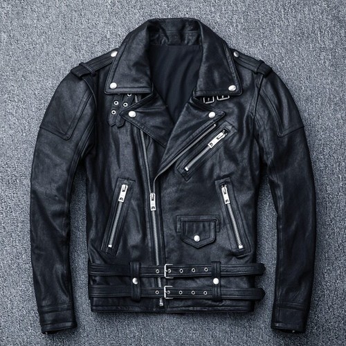 Men real natural leather - natural,