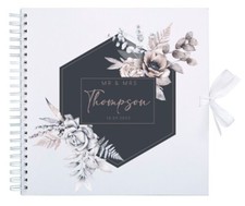 Personalised Floral Wedding Scrapbook Photo Album, Wedding Gift, Bride Gift