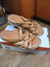 Women's Hush Puppies Designer Leather Sandals Uk 5/38 New Alyssa