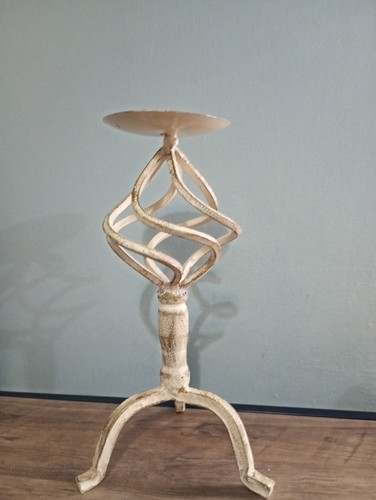 Wrought iron metal candle - wrought,