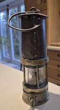 Antique Naylor Wigan Bifold Burner Miners Safety Lamp c.1920 Original Brass Lamp