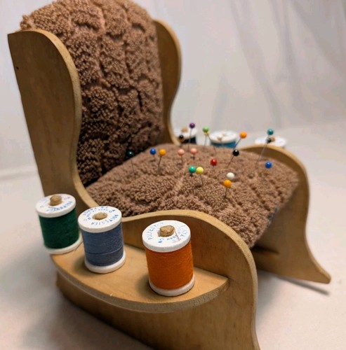Vintage wood upholstered - vintage,