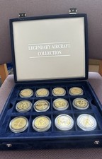 Legendary Aircraft Collection WWII $10 Coin Set 24 Piece WWII Box