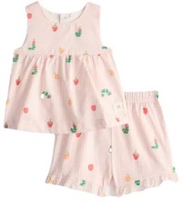 0- 3 Months Pink & White