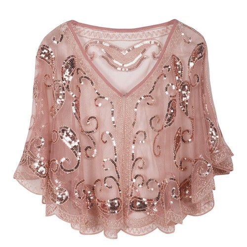 1920s sequin shawl - sequin, gatsby