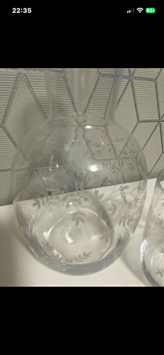 Clear glass leaf - clear,