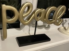 Beautiful Gold PEACE Word