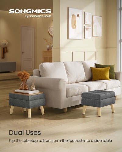 Songmics storage ottoman foot - storage, ottoman,