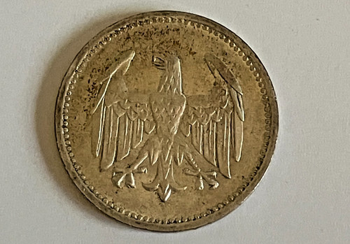 1924 silver german mark - silver, 1