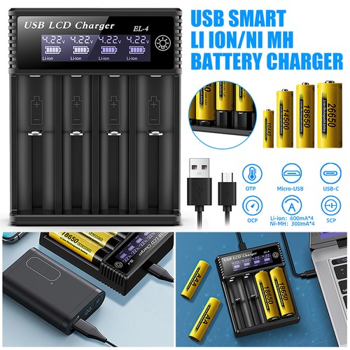 Smart 4slot battery - smart, charger