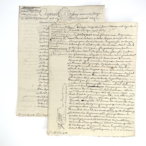 Two 1777 antique french - two,