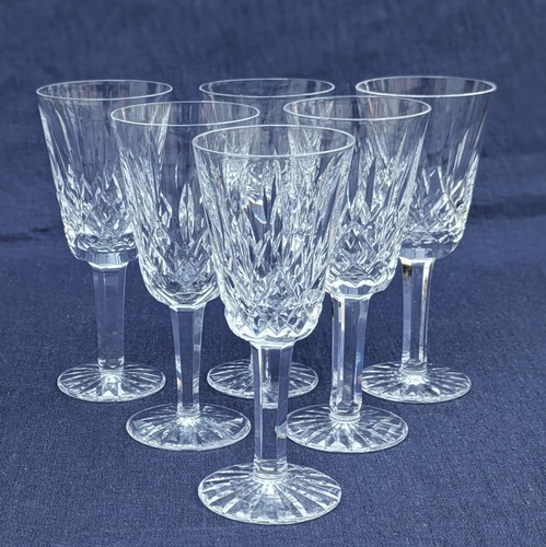 Six vintage signed waterford - six,