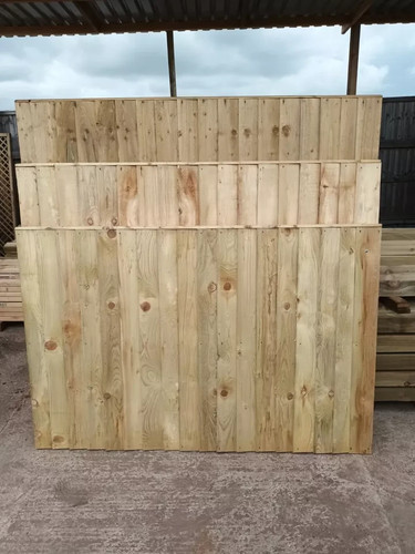 Feather edge fence panel 6x6 - edge,
