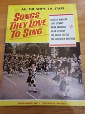 Rare Vintage lyrics book from 1965  "Songs they love to sing" - People's Friend
